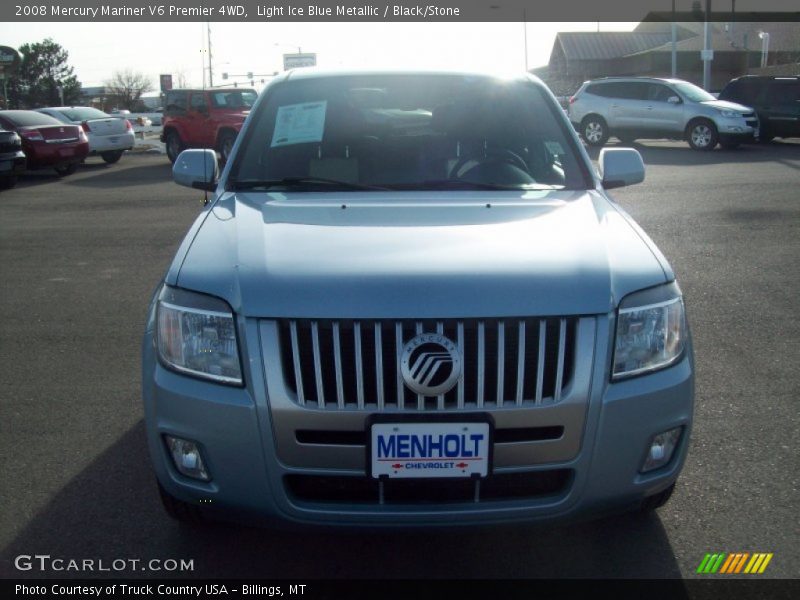 Light Ice Blue Metallic / Black/Stone 2008 Mercury Mariner V6 Premier 4WD