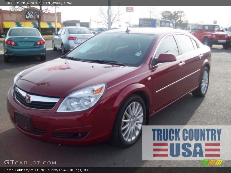 Red Jewel / Gray 2008 Saturn Aura XR
