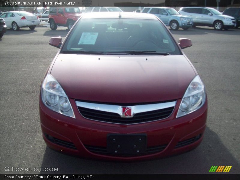 Red Jewel / Gray 2008 Saturn Aura XR
