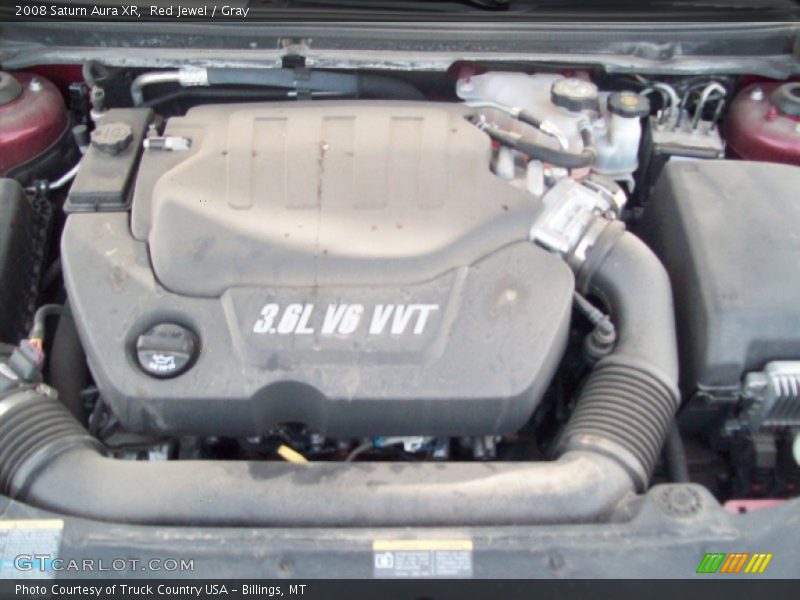 Red Jewel / Gray 2008 Saturn Aura XR