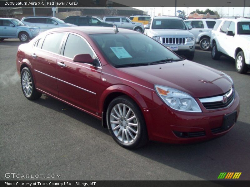 Red Jewel / Gray 2008 Saturn Aura XR