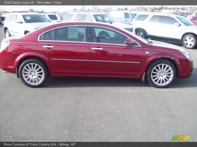Red Jewel / Gray 2008 Saturn Aura XR
