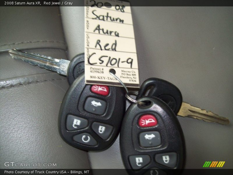 Red Jewel / Gray 2008 Saturn Aura XR