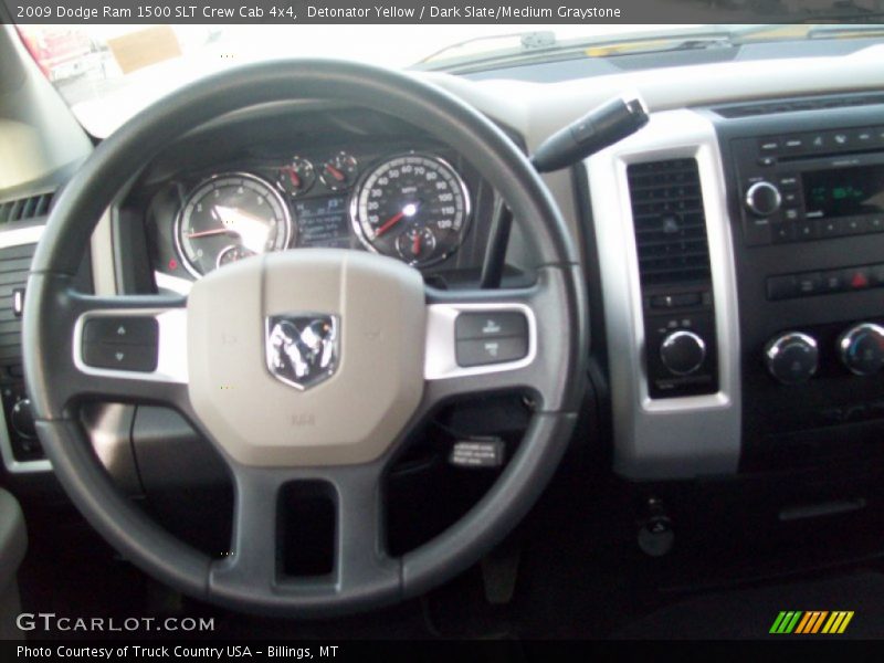 Detonator Yellow / Dark Slate/Medium Graystone 2009 Dodge Ram 1500 SLT Crew Cab 4x4