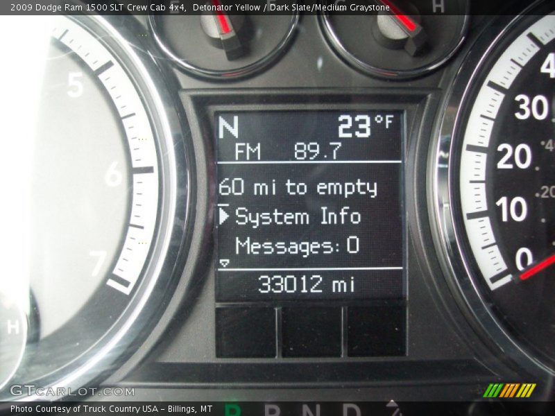 Detonator Yellow / Dark Slate/Medium Graystone 2009 Dodge Ram 1500 SLT Crew Cab 4x4