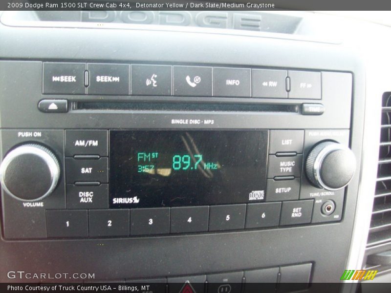 Detonator Yellow / Dark Slate/Medium Graystone 2009 Dodge Ram 1500 SLT Crew Cab 4x4