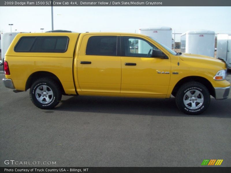 Detonator Yellow / Dark Slate/Medium Graystone 2009 Dodge Ram 1500 SLT Crew Cab 4x4