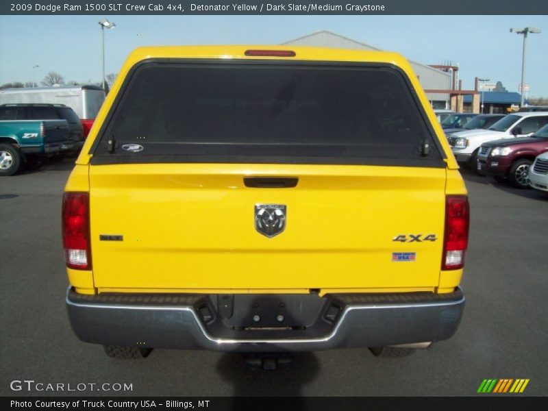 Detonator Yellow / Dark Slate/Medium Graystone 2009 Dodge Ram 1500 SLT Crew Cab 4x4