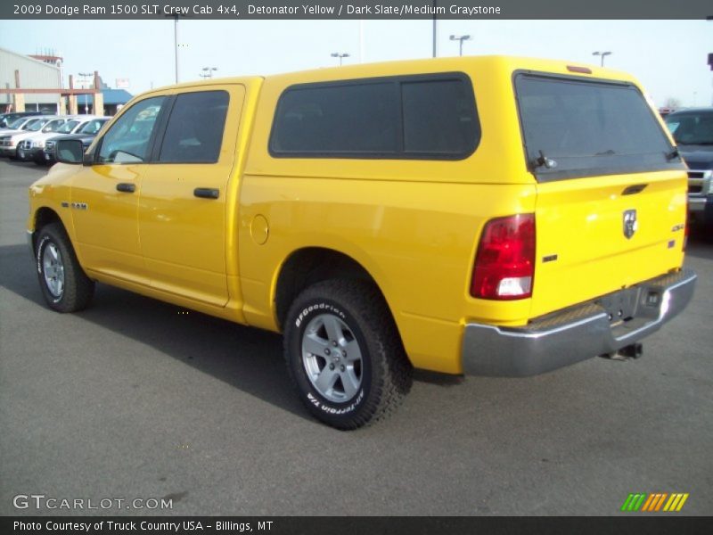 Detonator Yellow / Dark Slate/Medium Graystone 2009 Dodge Ram 1500 SLT Crew Cab 4x4