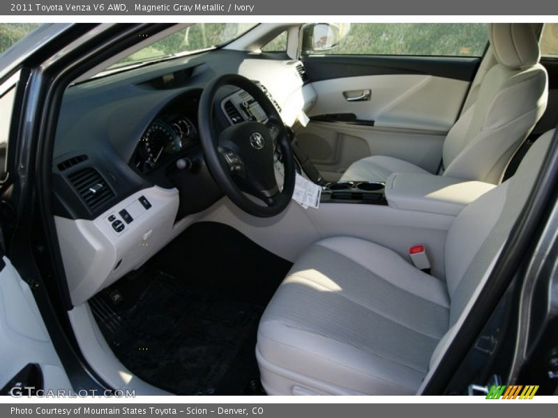 Magnetic Gray Metallic / Ivory 2011 Toyota Venza V6 AWD
