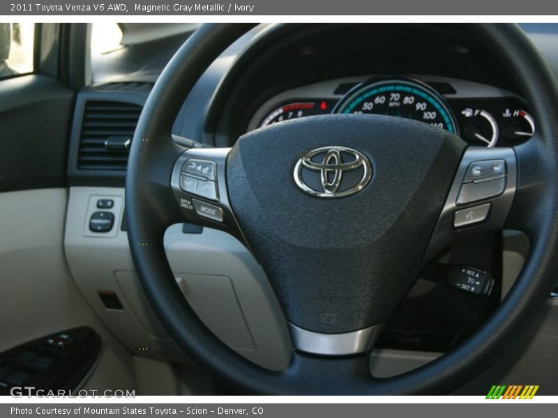 Magnetic Gray Metallic / Ivory 2011 Toyota Venza V6 AWD