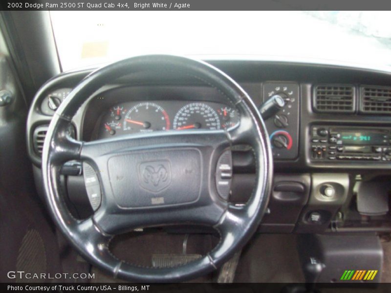 Bright White / Agate 2002 Dodge Ram 2500 ST Quad Cab 4x4
