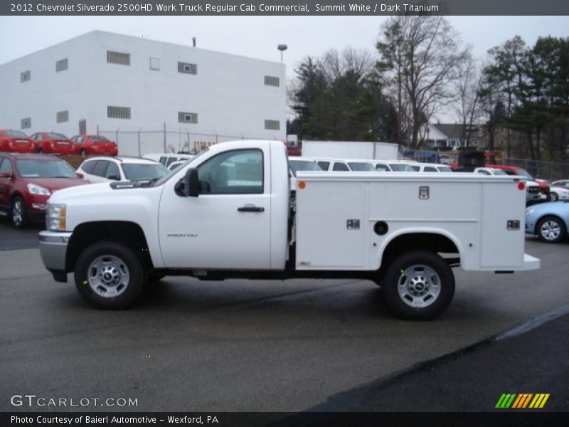 Summit White / Dark Titanium 2012 Chevrolet Silverado 2500HD Work Truck Regular Cab Commercial