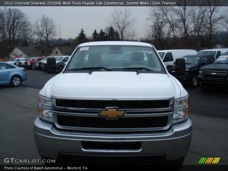 Summit White / Dark Titanium 2012 Chevrolet Silverado 2500HD Work Truck Regular Cab Commercial