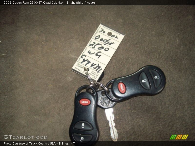Bright White / Agate 2002 Dodge Ram 2500 ST Quad Cab 4x4