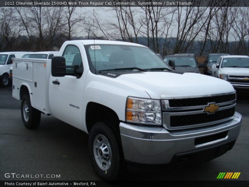 Summit White / Dark Titanium 2012 Chevrolet Silverado 2500HD Work Truck Regular Cab Commercial
