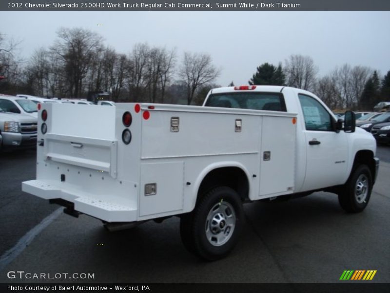 Summit White / Dark Titanium 2012 Chevrolet Silverado 2500HD Work Truck Regular Cab Commercial