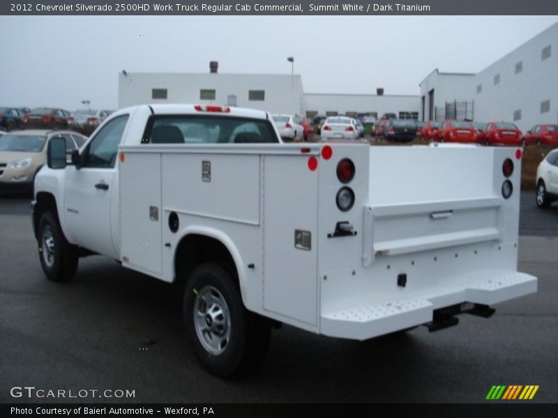 Summit White / Dark Titanium 2012 Chevrolet Silverado 2500HD Work Truck Regular Cab Commercial