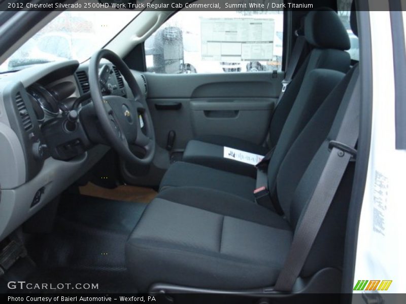 Summit White / Dark Titanium 2012 Chevrolet Silverado 2500HD Work Truck Regular Cab Commercial
