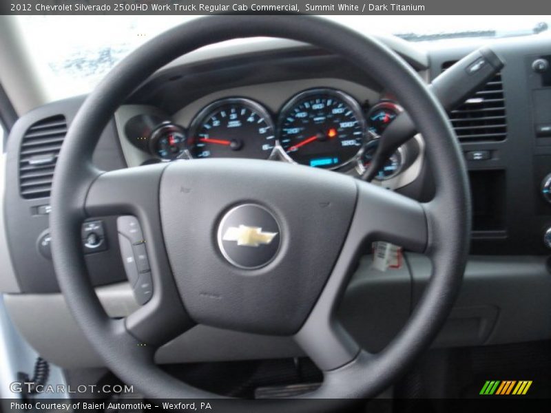 Summit White / Dark Titanium 2012 Chevrolet Silverado 2500HD Work Truck Regular Cab Commercial