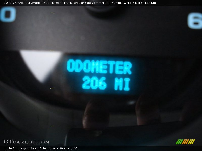 Summit White / Dark Titanium 2012 Chevrolet Silverado 2500HD Work Truck Regular Cab Commercial