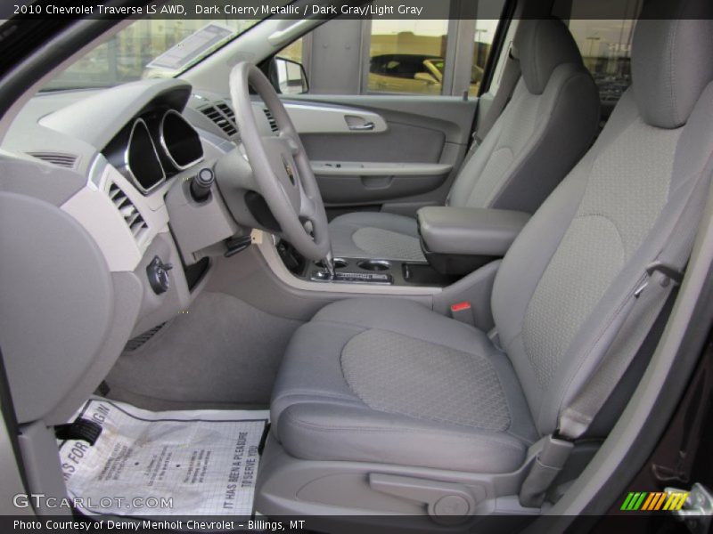  2010 Traverse LS AWD Dark Gray/Light Gray Interior