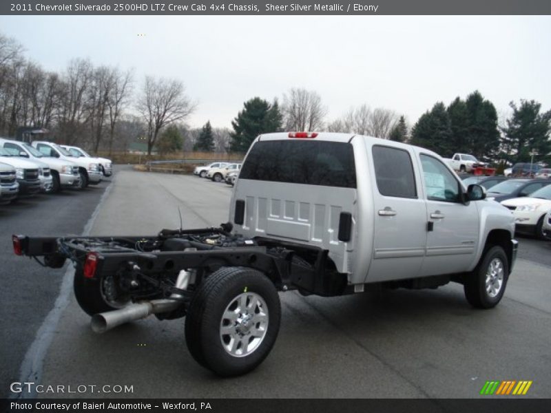  2011 Silverado 2500HD LTZ Crew Cab 4x4 Chassis Sheer Silver Metallic