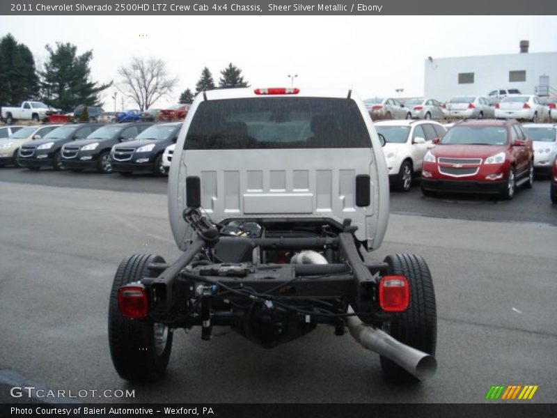 Sheer Silver Metallic / Ebony 2011 Chevrolet Silverado 2500HD LTZ Crew Cab 4x4 Chassis