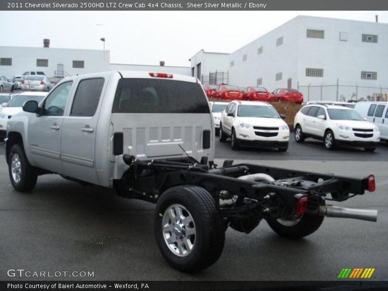 Sheer Silver Metallic / Ebony 2011 Chevrolet Silverado 2500HD LTZ Crew Cab 4x4 Chassis