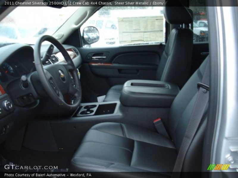  2011 Silverado 2500HD LTZ Crew Cab 4x4 Chassis Ebony Interior