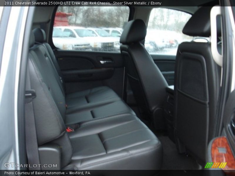 Sheer Silver Metallic / Ebony 2011 Chevrolet Silverado 2500HD LTZ Crew Cab 4x4 Chassis