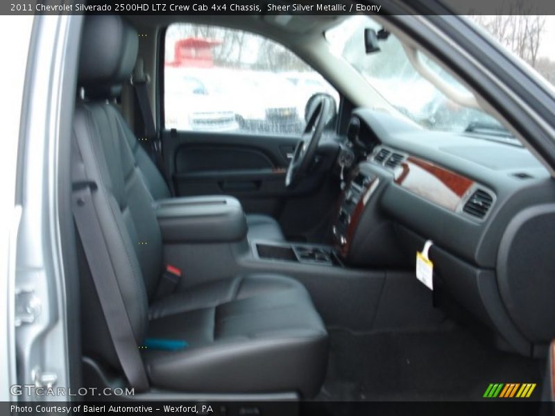 Sheer Silver Metallic / Ebony 2011 Chevrolet Silverado 2500HD LTZ Crew Cab 4x4 Chassis