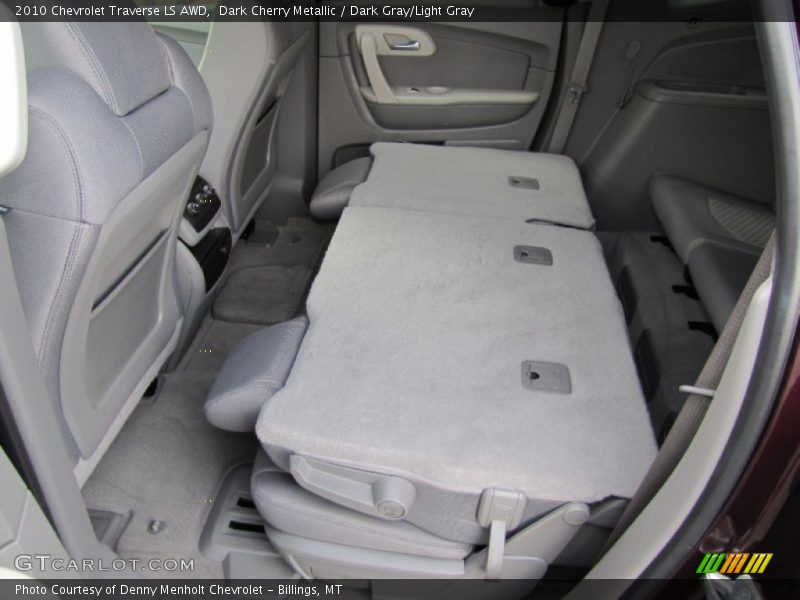 Dark Cherry Metallic / Dark Gray/Light Gray 2010 Chevrolet Traverse LS AWD