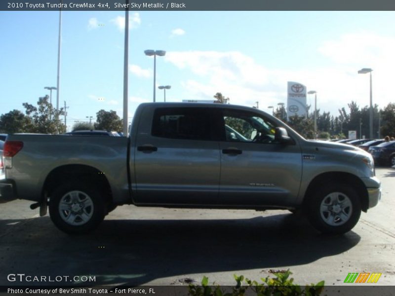 Silver Sky Metallic / Black 2010 Toyota Tundra CrewMax 4x4