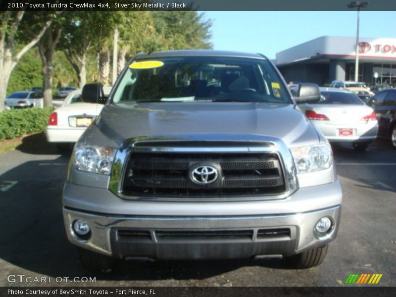 Silver Sky Metallic / Black 2010 Toyota Tundra CrewMax 4x4