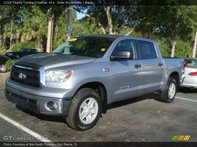 Silver Sky Metallic / Black 2010 Toyota Tundra CrewMax 4x4