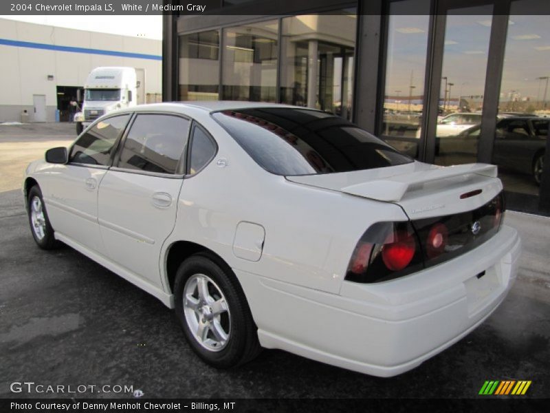 White / Medium Gray 2004 Chevrolet Impala LS