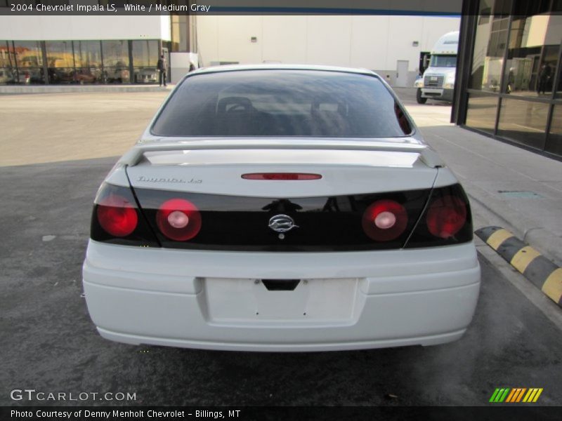 White / Medium Gray 2004 Chevrolet Impala LS