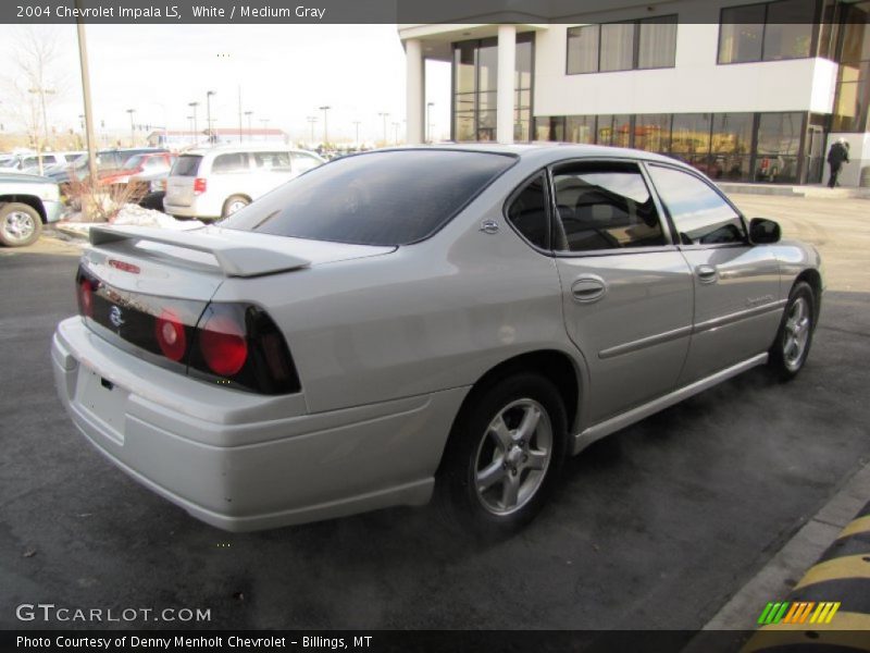 White / Medium Gray 2004 Chevrolet Impala LS