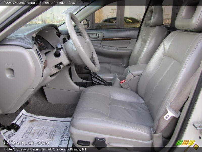 White / Medium Gray 2004 Chevrolet Impala LS