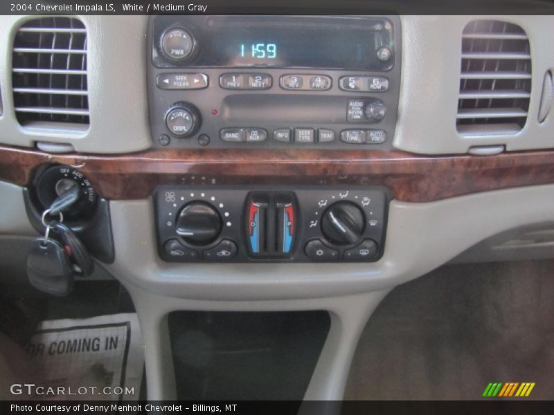 White / Medium Gray 2004 Chevrolet Impala LS
