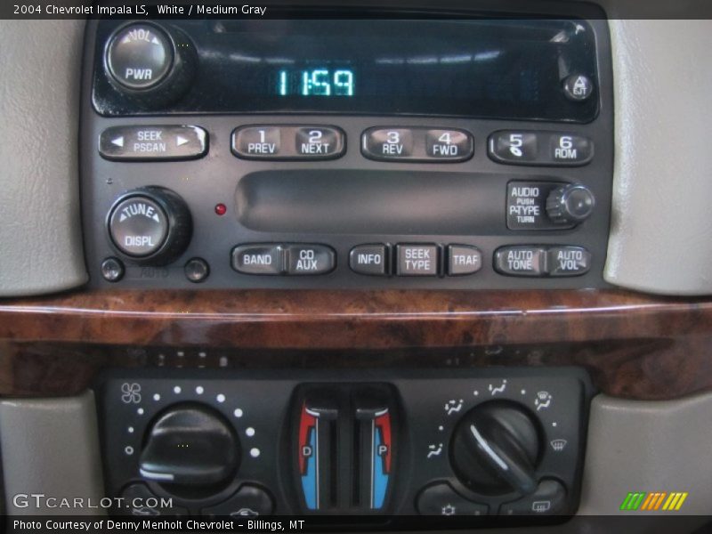 White / Medium Gray 2004 Chevrolet Impala LS