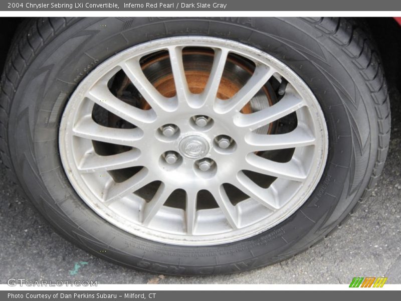 Inferno Red Pearl / Dark Slate Gray 2004 Chrysler Sebring LXi Convertible