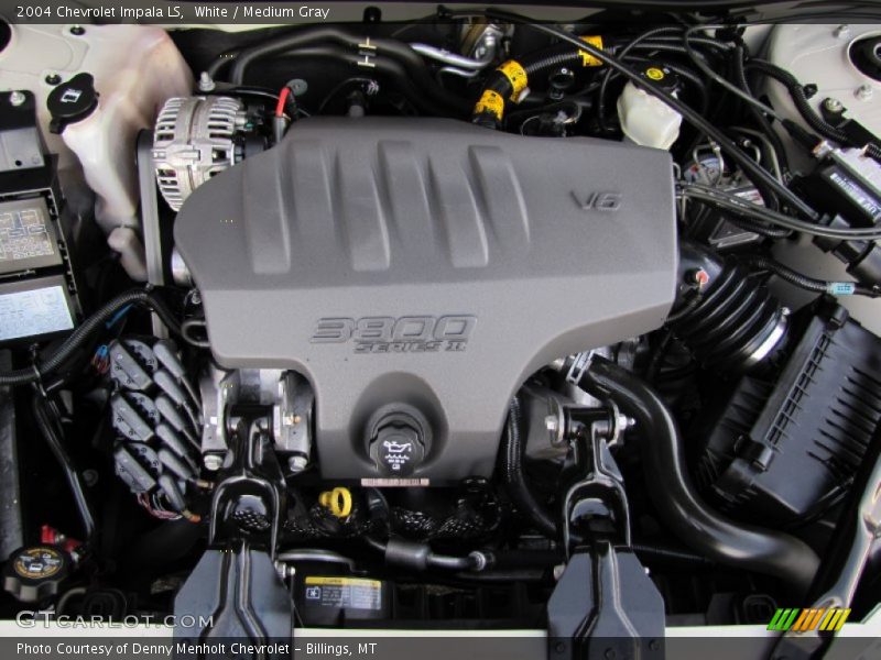 White / Medium Gray 2004 Chevrolet Impala LS