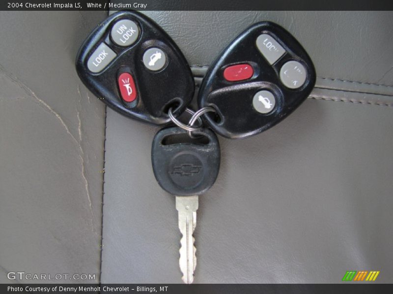 White / Medium Gray 2004 Chevrolet Impala LS