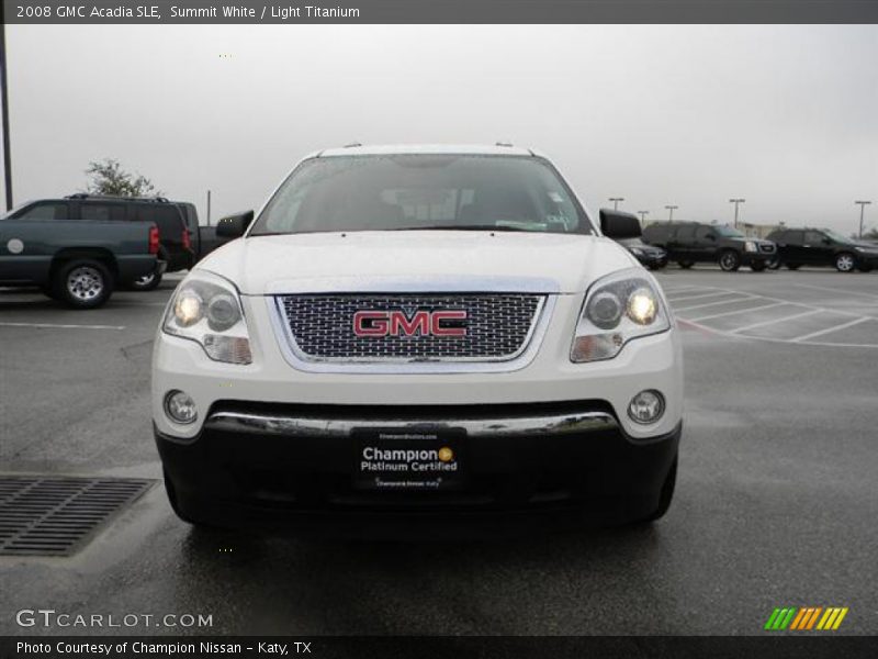 Summit White / Light Titanium 2008 GMC Acadia SLE