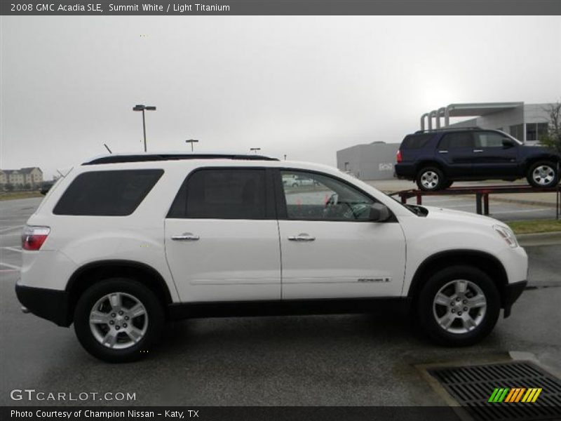Summit White / Light Titanium 2008 GMC Acadia SLE