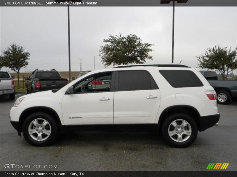 Summit White / Light Titanium 2008 GMC Acadia SLE