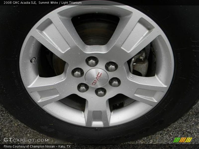 Summit White / Light Titanium 2008 GMC Acadia SLE