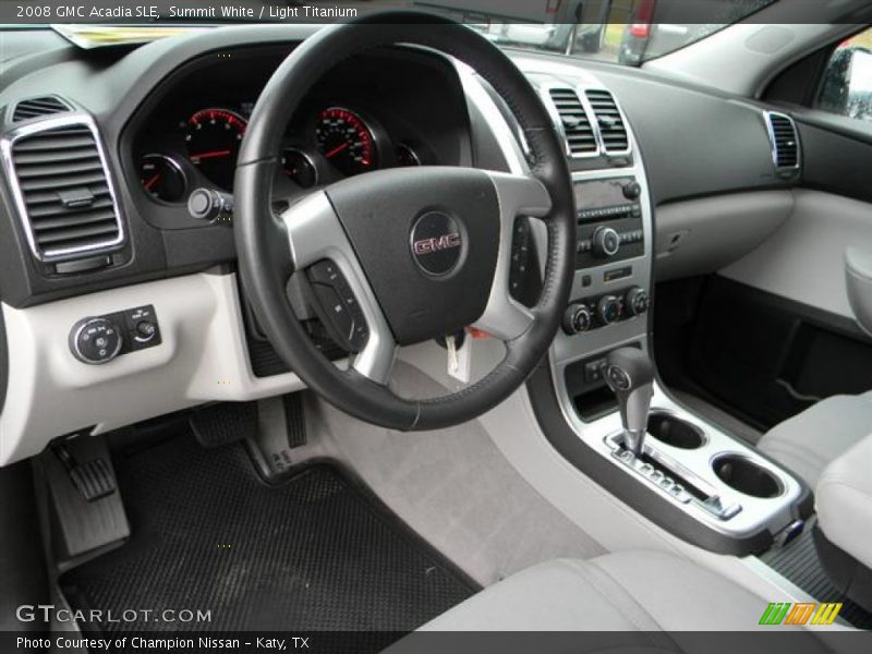Summit White / Light Titanium 2008 GMC Acadia SLE